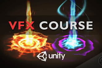 create high quality unity 2d 3d vfx particles, shaders, spell and game effects