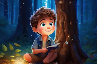 children story book illustration children story children story book illustration