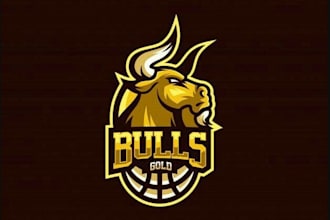design an attractive bearded bull logo with express delivery