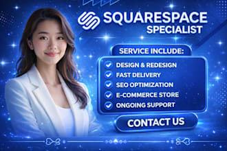 develop squarespace website design or redesign squarespace website development