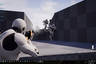 develop unreal engine game blueprint, ai and game prototype