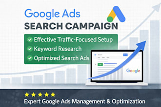 setup and manage your google ads adwords campaigns or audit