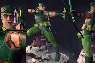 do a 3d model or statue for printing
