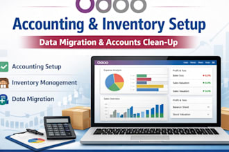 do odoo accounting and inventory setup data migration and accounts clean up