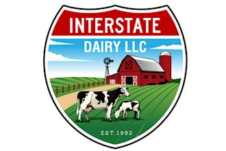 do agro dairy farm cattle agricultural logo with t shirt design