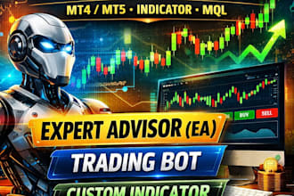 build mt4 mt5 forex eas, expert advisor, indicators, trading bot in mql4 mql5