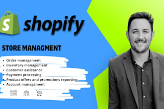 be your shopify store manager and customer support virtual assistant