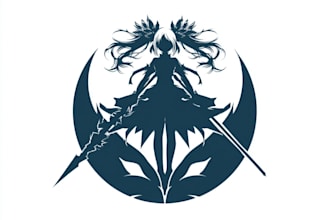 make logo designer anime, fantasy