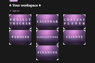 set up a complete notion system for freelancers