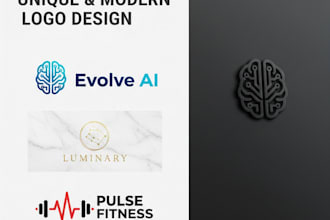 design a modern minimalist business logo for your brand