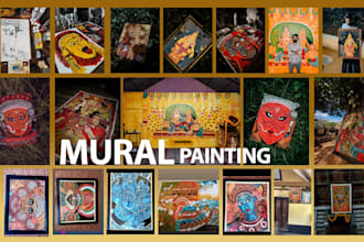 a professional mural painting artist with experience creating custom wall murals