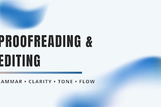 professionally proofread and edit english content