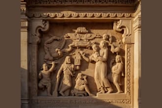 create a 3d  bas relief for a 3d printing