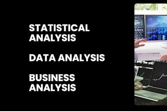 do statistical data analysis for your business or startup using spss, stata, r