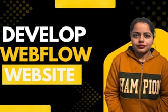 build webflow website, webflow landing page, business website webflow