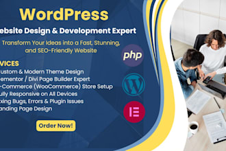 create responsive wp website design ,website development