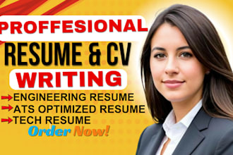 write optimized tech CV and ats engineering resume writing