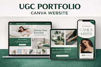 create canva pro ugc portfolio website canva editable email newsletter canva pro