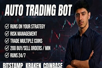 build auto trading bot for kraken, bitstamp , coinbase