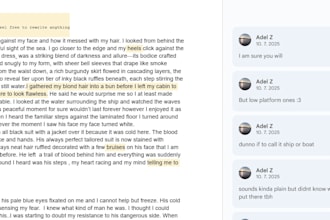 read your stories and will write brutally honest review