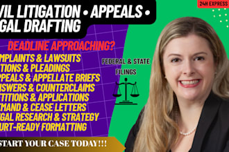 prepare your small claims or civil lawsuit documents USA