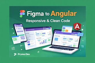 transfer your figma design into a responsive angular web