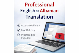 professionally translate english texts into albanian