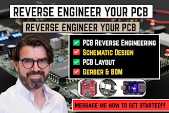 reverse engineer your pcb and recreate accurate schematic and pcb design