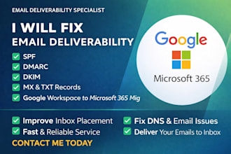 fix spf, dkim, dmarc and improve email deliverability to inbox