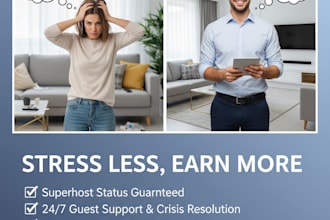 expertly handle airbnb cohosting, virtual assistance, and guest communication