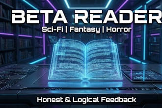 professionally beta read and critique your novel or manuscript