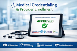 do medical credentialing provider enrollment and caqh setup