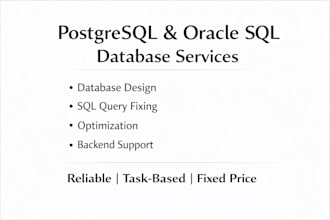 fix postgresql and oracle sql database issues