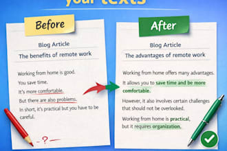 text correction and improvement