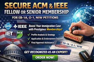 secure ieee or acm fellow membership for eb1 eb2 niw