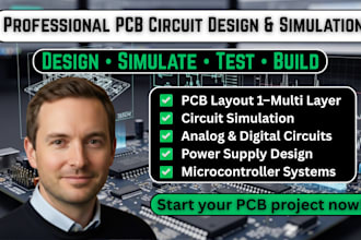 design, simulate and test electronic circuits for pcb