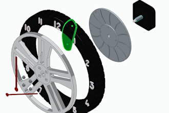 cad design and 3d print parts and assemblies