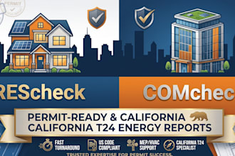 do comcheck , rescheck and t24 california energy reports for permit