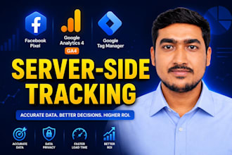 setup facebook pixel, conversion API, and ga4 server side tracking