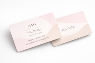 design a clean and minimal business card