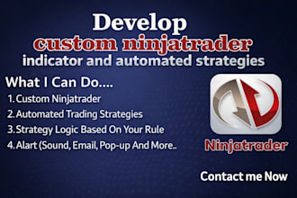 develop custom ninjatrader indicators and automated strategies