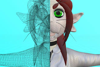 professionally texture your 3d character model or 3d asset