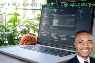code cpp c sharp java python script and c language programming