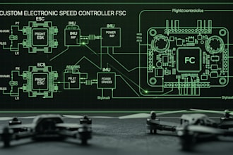 design custom esc and flight controller for drones based on pixhwak or skybrush