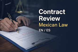 professionally review and revise your contract under mexican law