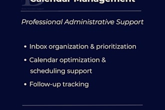 manage emails and calendar scheduling for busy business owners