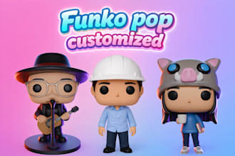 create your own custom funko pop ready for 3d printing