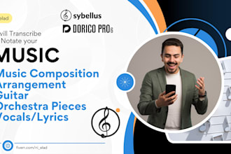 transcribe arrange compose any music for any musical instrument piano vocals