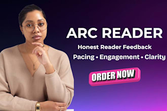 be your arc reader and provide honest reader feedback