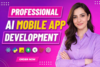 develop ai android and ios ai mobile app, mobile app development flutter expert